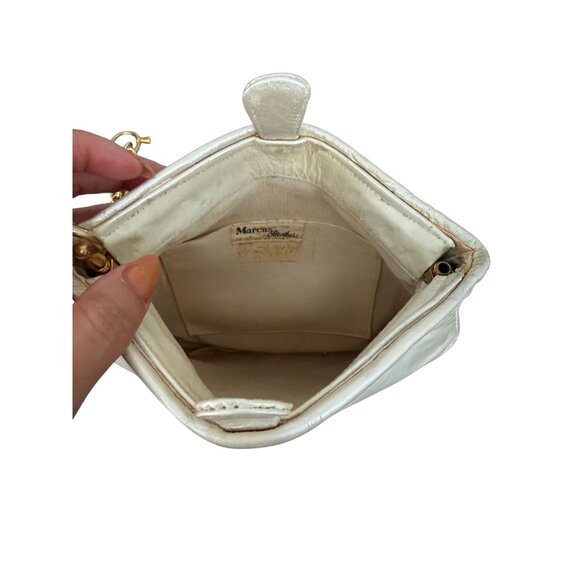 MARCO BROTHERS Vintage Ivory Gold Cocktail Shoulder BAg - Picture 7 of 8